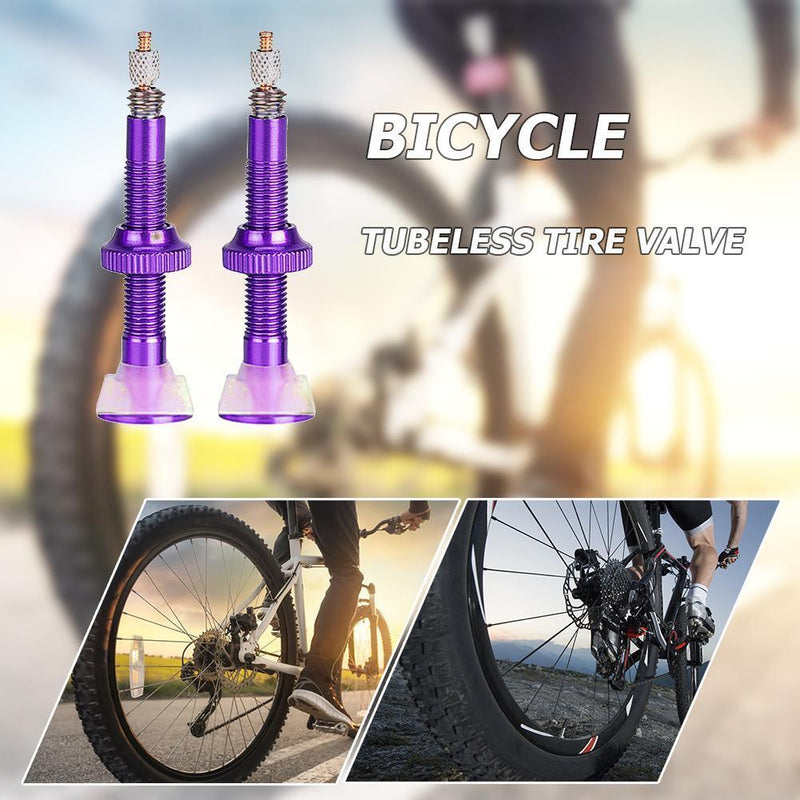 2pcs 40/60mm MTB Road Ultra-light Bike Tubeless Presta Valve Core for Bicycle