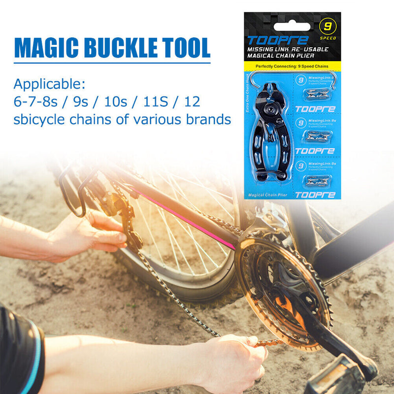 TOOPRE MTB Bike Chain Quick Link Tool Master Link Repair Pliers Kits (9S)