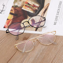 Octagon Metal Anti Blue light Eye wear Vision Care Anti-blue Glasses Eyeglasses