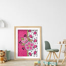 Special Shaped Crystal Pink flower Full Drill Diamond Painting