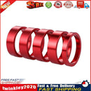 5pcs Aluminum Alloy Bicycle Headset Pad Front Riser Pad Fork Gasket(Red) Newly