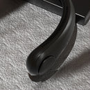 Mini Neck Fan Bladeless USB Rechargeable Neck Air Cooler (Black 3000mAh)