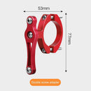Bike Water Bottle Holder Adapter Double Screws MTB Cup Rack Clip (Red) Newly