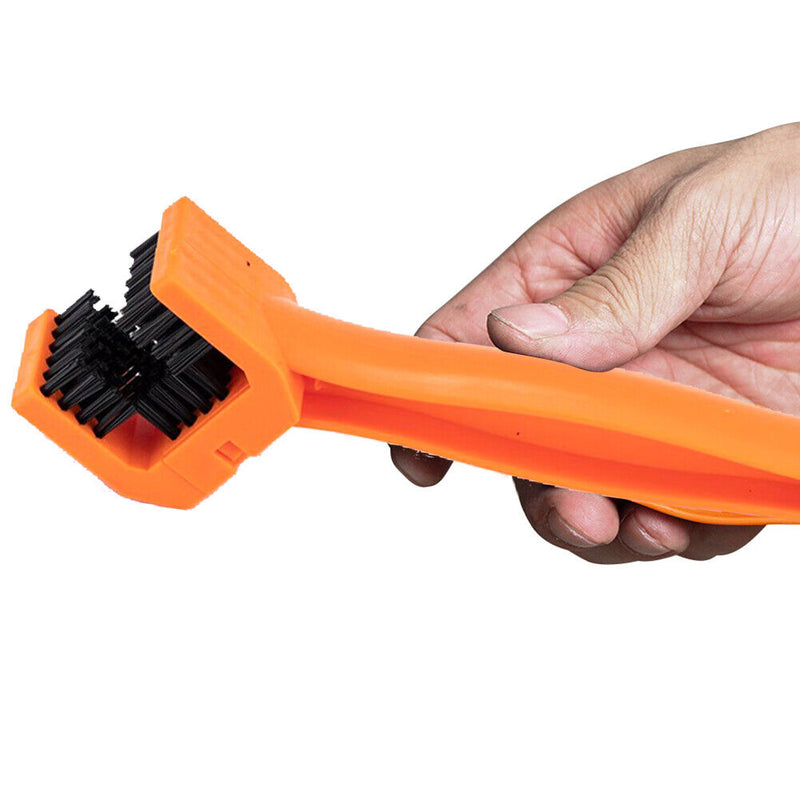Cycling Cleaning Accessories Orange Chain Brush for Motorcycle Mountain Bik