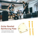 Electric Guitar 4 Holes Bass Neck Plate Screws Reinforcement Board Guitar Parts