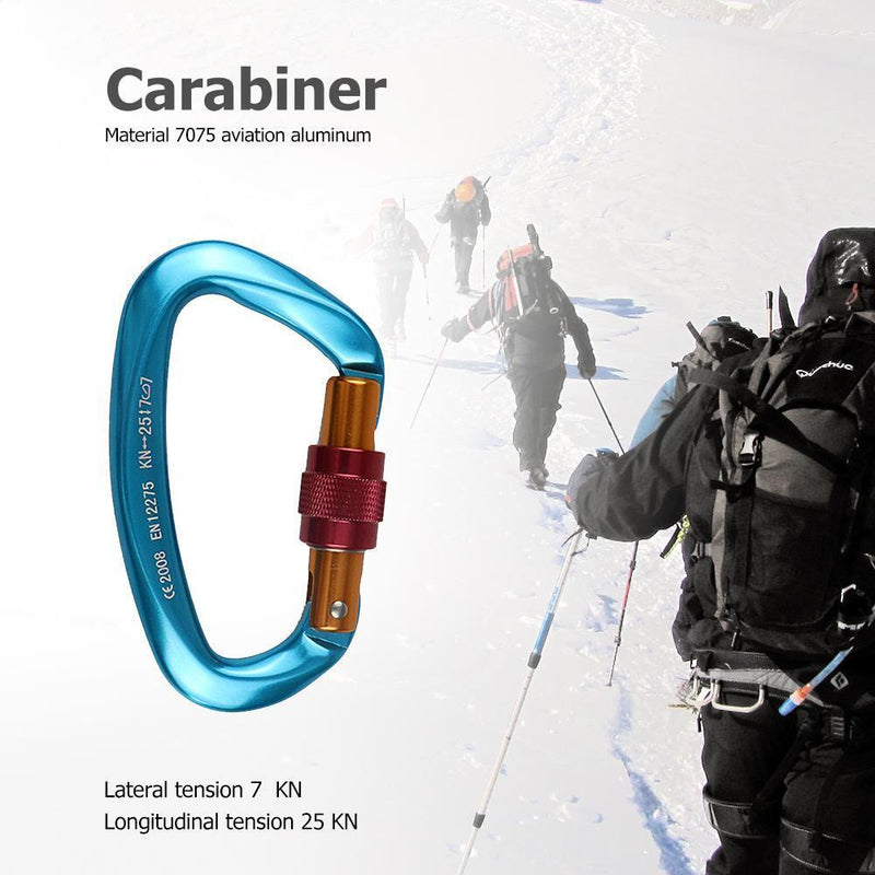 25KN Twistlock Climbing Carabiner Clips Auto Locking and Heavy Duty CE-Certif