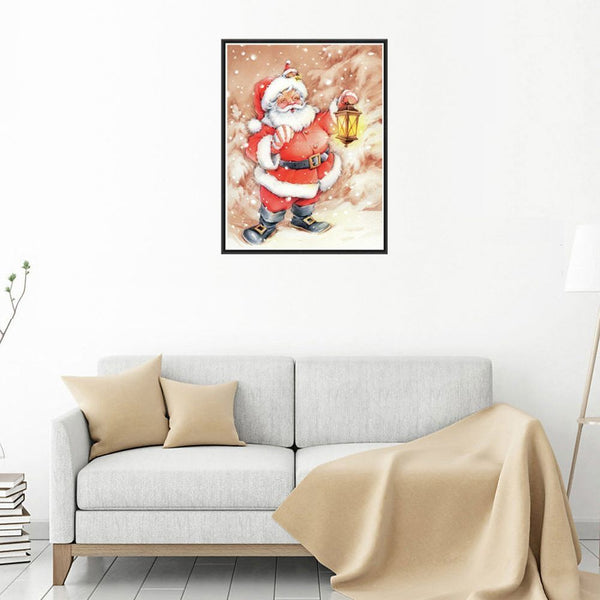 Xmas Embroidery Cross Stitch Christmas 5D Diamond Painting Santa Rhinestone