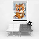 Little Tiger 5D Diamond Painting Embroidery DIY Cross Stitch Home Decor