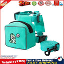 Pet Cat Dog Backpack Printed Chest Strap Harness Traction Rope (Green L) Newly