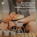 Stainless Steel Outdoor Camping Picnic Bowl Handle Coffee Mug Accessories