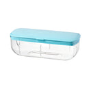 Ice Cube Tray with Lid Silicone Ice Maker Mold Bar Kitchen Tools (Blue) Newly