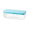 Ice Cube Tray with Lid Silicone Ice Maker Mold Bar Kitchen Tools (Blue) Newly