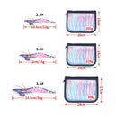 10pcs LED Luminous Shrimp Night Fishing Squid Hook Jigs Lure Octopus Fish Tackle