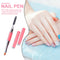 Double-Ended Nail Pen Poly Nail Gel Brush Stainless Steel (Watermelon Red) UK