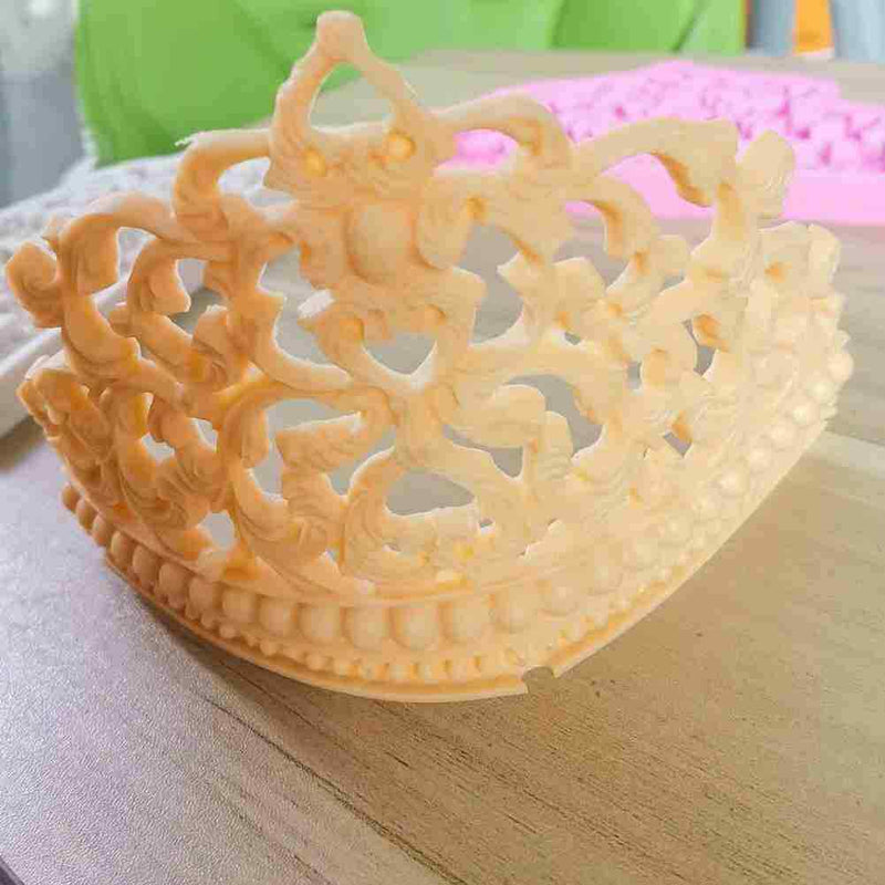 Silicone Mold Baroque Crown Sugarcraft Fondant Chocolate Decorating O H T U9V8