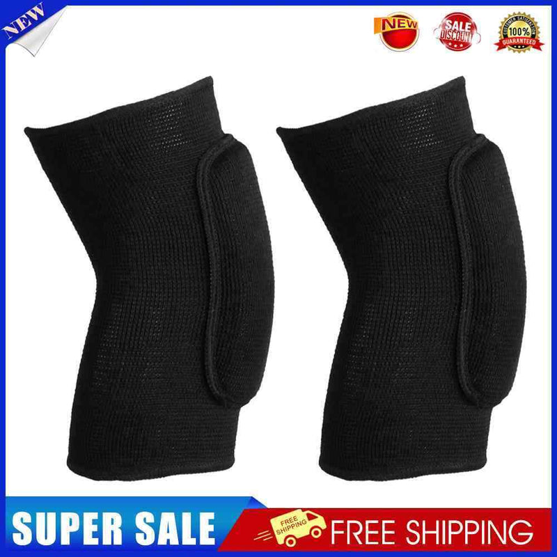 2pair Elastic Elbow Knee Support Sports Knitted Sponge Protectors Elbow Pad