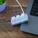 RGB Macro Custom Keyboard Knob 3 Key Programmable Mechanical Keypad.: