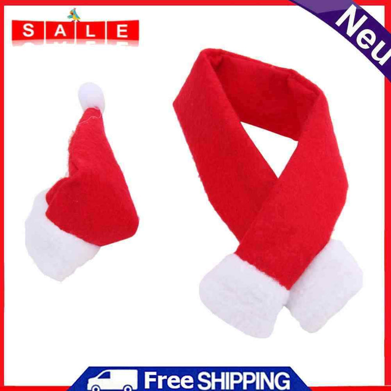 Christmas Wine Bottle Cover Christmas Hat Christmas Decorations Bottle Wic