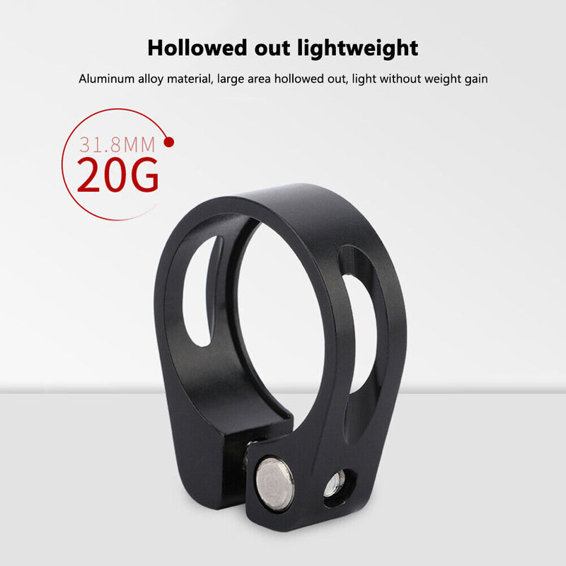 Aluminum Alloy Mountain Bike Seat Post Clamp Seat Tube Clip Cycling Accessori