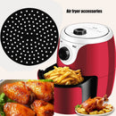 Air Fryer Liner Pad Silicone Baking Anti Slip Steamers Mats (Black 8in)