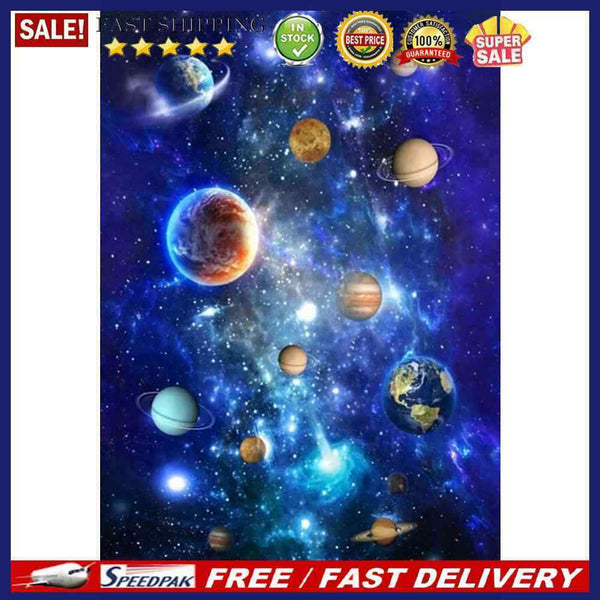 Canvas Painted Oil Paint By Numbers Planet DIY Wall Art Modern Bedroom Decor