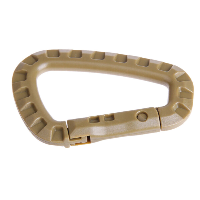 5 Pcs Plastic Carabiner D-Ring Key Chain Clip Hook Camping Buckle Accessories