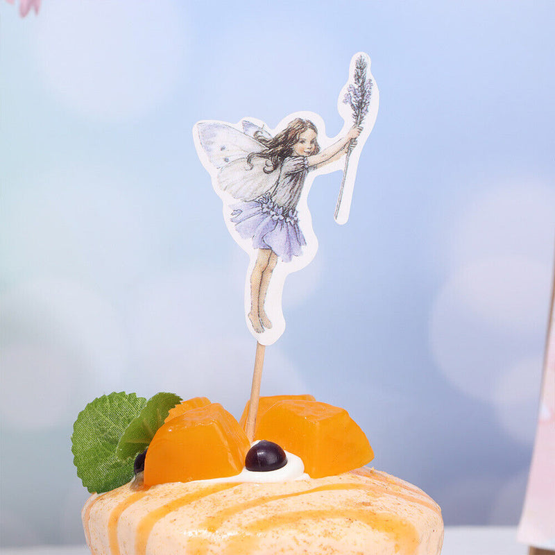 Wedding Flower Theme Angel Sticks Cupcake Decoration Fairy Girls Cake Topper