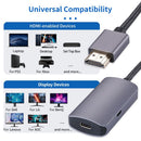 4K@60Hz Splitter Female to Male Converter USB Type C 3.1 USB-C to HDMI Adapter