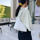 Women Patent PU Leather Hobos Underarm Bag Fashion Solid Color Small Handbags