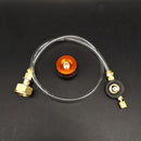 Outdoor Camping Gas Stove Refill Adapter for Long Flat Cylinder Tank (B) Newly