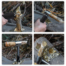 Outdoor Camping Manual Hand Auger Wrench Survival Settlers Tools with Case Newly