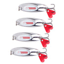 4Pcs Metal VIB Lures Vibration Spoon Fishing Lure Swimbait 7g 10g 14g 18g