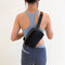 #A Casual Chest Bag Nylon Fanny Packs Zipper Sling Purse for Workout Running Tra