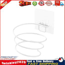 Iron Wall Mounted Hair Dryer Rack Bathroom Wall Holder Organizer (White) Newly