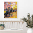 Full Cross Stitch 14CT Cotton Thread DIY Morning Glow Handmade Stamped Crafts