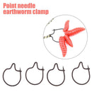 20x Carp Fishing Maggot Clips Earthworm Clip Hair Rig Worm Holder Fishing Tackle