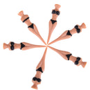 6pc/Set Plastic Bikini Lady Golf Tees Castle Tee Height Control 78mm Black Newly