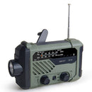 Outdoor Music Player LED Flashlight Hand Crank Radio Solar FM Radio