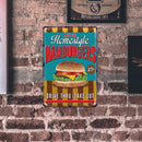 Retro Metal Signs Hamburger Decor for Theme Bar Pub Club Home Kitchen Restaurant