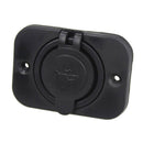 Car Motor Waterproof Dual USB Socket Charger Power Adapter#