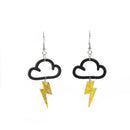 Fashion Women Girls Acrylic Earrings Drop Dangle Drop Earrings Cloud Lightning