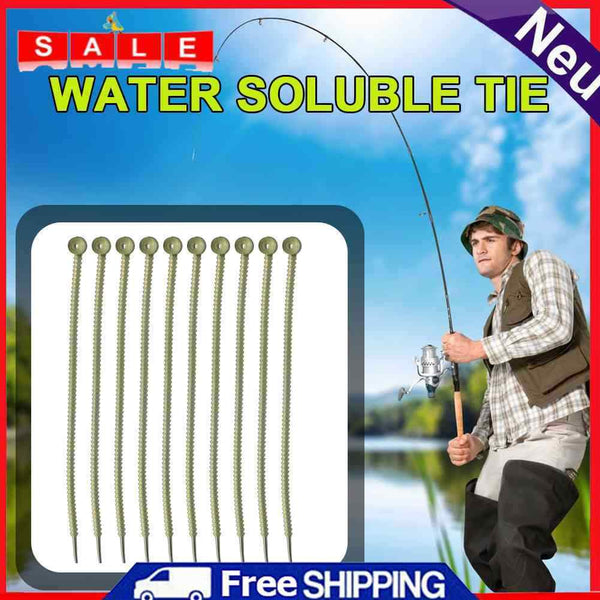 10pcs Water Soluble Cable Tie Bait Tied Belt Straps Equipment