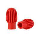 4pcs Silicone Drum Stick Practice Tip Head Drumstick Mute Damper (Red) Newly
