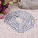 5pcs Semicircle Metal Dies Scrapbooking Punch Molds for Diray Album Card Daddy