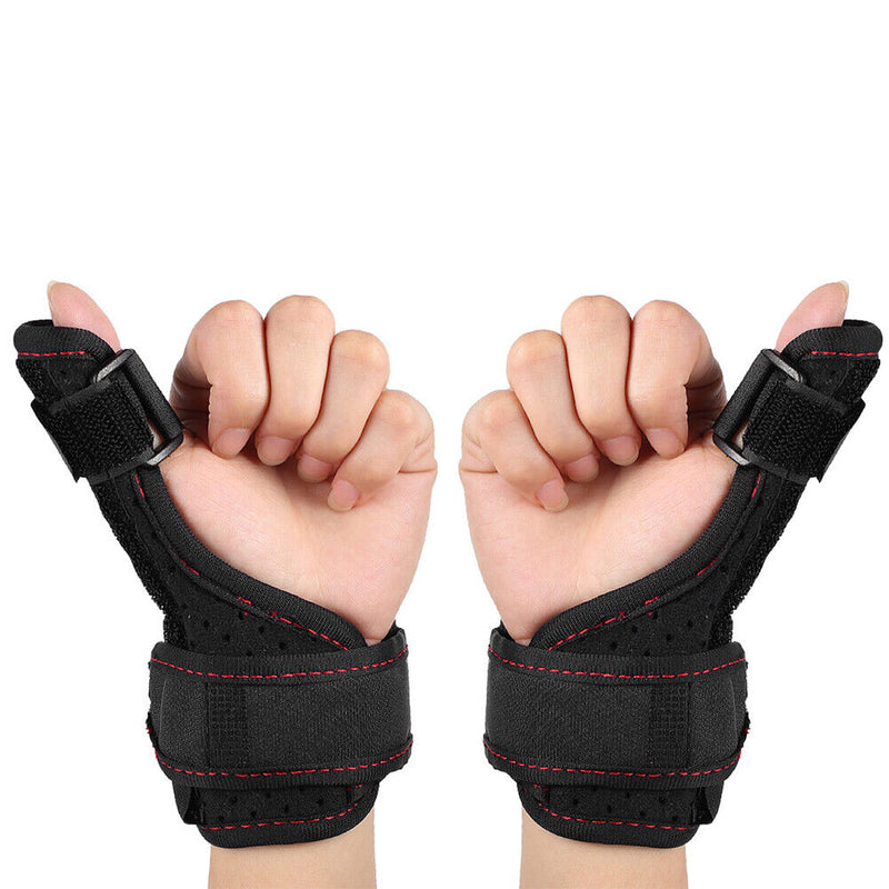 Thumb Splint Stabilizer with Wrist Support Carpal Adjustable Brace (Black) Newly