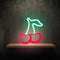 Cherry Fruit LED Neon Light Colorful Neon Sign Night Lamp Hanging Decor (A)