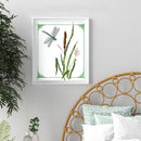 DIY Cotton Thread Dragonflies Partial Cross Stitch Stamped Embroidery Handicraft