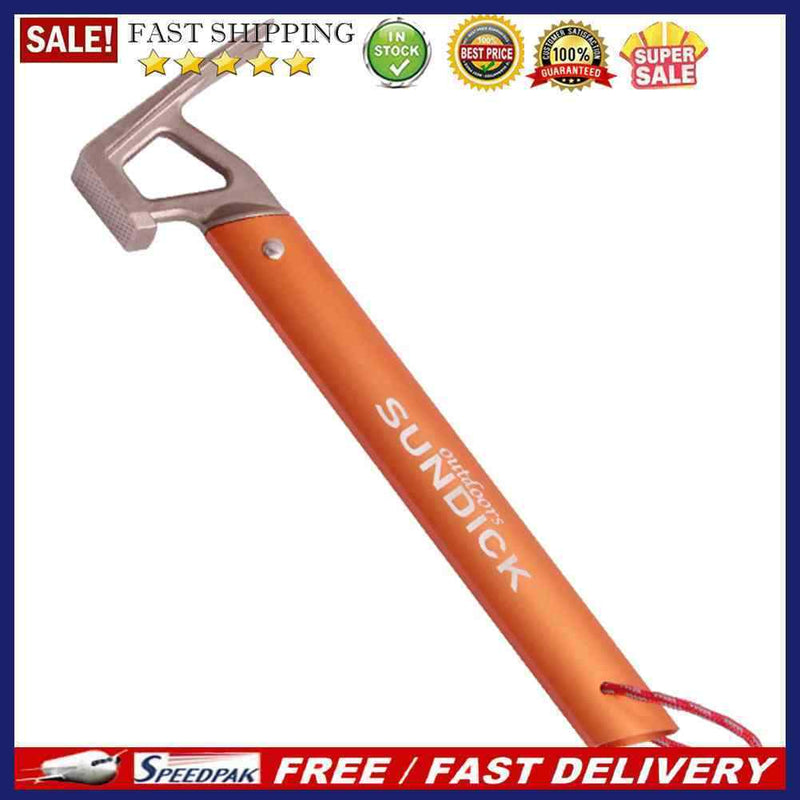 Outdoor Camping Tent Hammer Stainless Steel Tent Peg Hiking Fishing Nail Pu