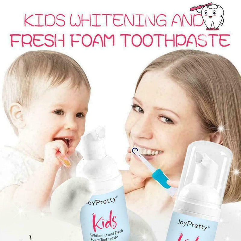 60ml Kids Toothpaste Foam Toothpaste Peach Flavor Teeth Whitening Stains L0A1