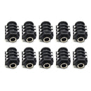10Pcs 6PIN 6.35mm Microphone Female Stereo Audio Socket Jack Connector